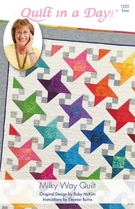 Milky Way Quilt pattern from Quilt in a Day, Eleanor Burns, Easy 1223 - Picture 1 of 2
