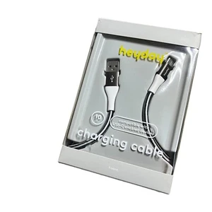 heyday USB-C to USB Charging Cable 10ft - Black/White/Gunmetal - A-146 - Picture 1 of 1