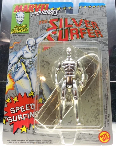 [NEW] 1994 Toy Biz Marvel Silver Surfer Action Figure Cover