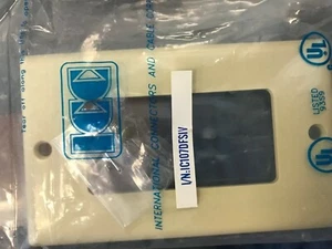 Single Outlet Wall Plate NO.IC107DFSIV (Decor, Ivory) Lot of 8  - Picture 1 of 3