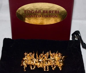 Edgar Berebi Limited Edition All In A Row Angel Cherub Brooch Pin NOS ~ #9 UD11 - Picture 1 of 5