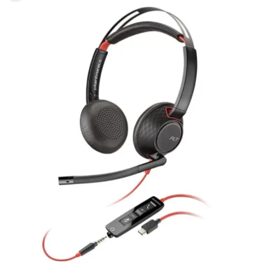 Plantronics BLACKWIRE 5220,C5220 USB-C,WW 207586-01 UPC 017229158672 - Home O... - Image 1 of 4