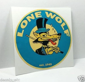 LONE WOLF Vintage Style DECAL, Vinyl STICKER, rat rod, racing, hot rod - Picture 1 of 1