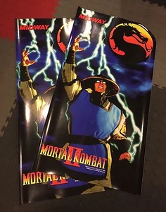 Mortal Kombat 2 Arcade Conversion Side Art Artwork MK2 Decal Overlay CPO Midway - Picture 1 of 1