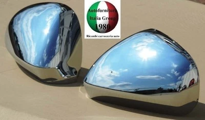 COPPIA CALOTTE SPECCHIO RETROVISORE DX+SX CROMATE LUCIDE PER 147 2000>2010 00>10 - Immagine 1 di 2