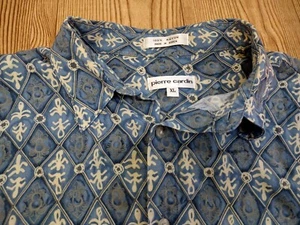 Burma Bibas Shirt Mens XL Blue Aztec Print Hawaiian Button Up 100% Rayon - Picture 1 of 10