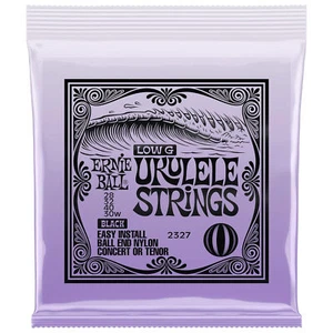 Ernie Ball Concert/Tenor Wound Low G Nylon Ball End Ukulele Strings - Black - Picture 1 of 3