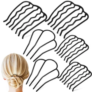 6 Stück Metall Haarkamm Seitendeko Kämme Entwirren Miss - Bild 1 von 11