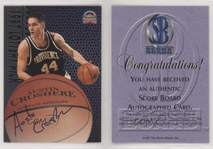 1997 Score Board Basketball Signatures Silver Austin Croshere Rookie Auto RC