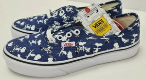 Vans Peanuts The Gang Blue Snoopy Canvas Shoes Trainers 2.5 UK 34 EUR NEW    76 - Picture 1 of 9