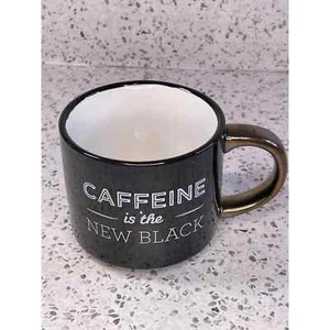 Target Threshold "Caffeine Is The New Black" Stoneware Coffee Mug - Picture 1 of 5
