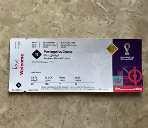 Biglietto Cristiano Ronaldo ultimo gol Coppa del Mondo 2022 Qatar + OMAGGIO - Foto 1 di 2