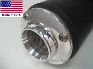 YAMAHA 2D MUFFLER EXHAUST TIP TT-R230 TTR 230 TTR230 w/ SPARK ARRESTOR SCREEN - Picture 1 of 8