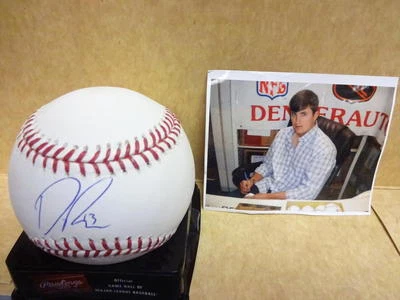 DREW POMERANZ BOSTON RED SOX SIGNED M.L. BASEBALL W/COA - Image 1 of 2