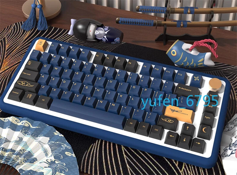 GMK Blue Samurai PBT Keycap 139/156 Keys Set For Cherry MX Mechanical Keyboard - Image 1 of 4
