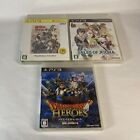 Lot3 PS3 Valkyria Chronicles beste Version, Tales of Xillia, Doragon Quest Heroes.