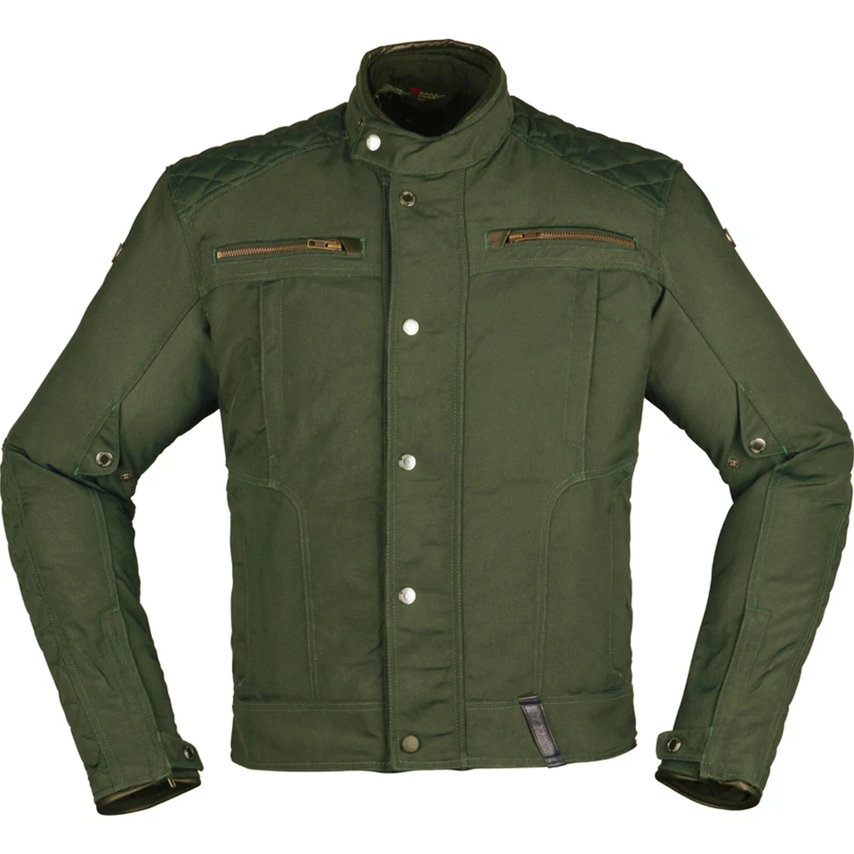 Modeka Thiago wasserdichte Motorradjacke Gr. L - Olive grün