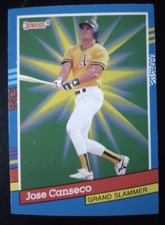 Jose Canseco - Oakland A's - 1991 Donruss Grand Slammers Baseball Card #4