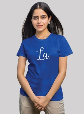 La. T-Shirt / It's a Sin / Cool Script /Text Logo T-Shirt for Men's & Women's - Image 1 of 4