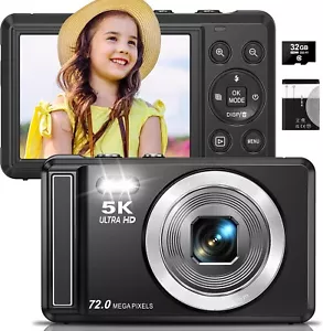 Fotocamera digitale 5K - 72MP UHD fotocamere digitali per fotografia - punto autofocus - Foto 1 di 5
