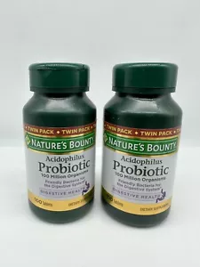 NATURE’S BOUNTY ACIDOPHILUS PROBIOTIC, TWIN PACK, 200 TABLETS - EXP: 05/2026 - Picture 1 of 2