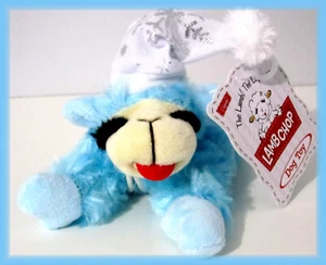 NW ICY BLUE WINTER WONDERLAND SOFT PLUSH MULTIPET 6.5" LAMB CHOP DOG TOY SQUEAKY - Picture 1 of 8