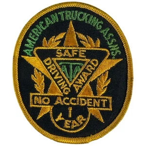 American Trucking Assns. ATA 1 Year Safe Driving Award Patch - 3" x 3 1/2" NEW - Picture 1 of 2