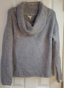 SO Juniors Light Grey Cowl Neck Sweater Size Large OTS Bounce Pullover - Picture 1 of 7
