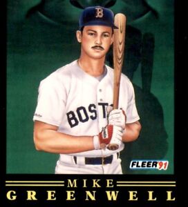 1991 Fleer Pro-Visions Mike Greenwell Boston Red Sox #8