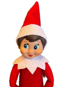 Muñeca niña de fieltro rojo Elf On The Shelf colección de Navidad de 13 pulgadas por CCA y B - Imagen 1 de 12