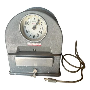 Vintage Antique Simplex Time Recorder Company Equipment PUNCH CLOCK - UNTESTED - Picture 1 of 6