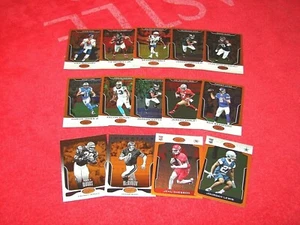 2017 CERTIFIED FOOTBALL 14 DIFFERENT MIRROR ORANGE PARALLEL CARDS (18-26) - Picture 1 of 1