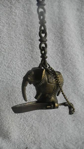Vintage Cast Iron Hanging Elephant Incense Burner - Picture 1 of 4