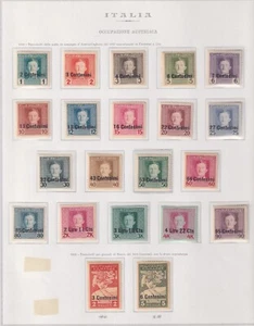 1918 Besetzung. Österreich aus Friaul - Venetien: Sammlung kpl. MNH L.421 (451/3) - Bild 1 von 3