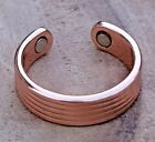 2 Pack Pure Copper Magnetic Ring Men Women Arthritis Adjustable Adjustable Ring