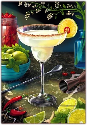 KAIXINE Paint by Numbers Kit for Adults Beginner,Cocktail Paint by Number Kits on Canvas