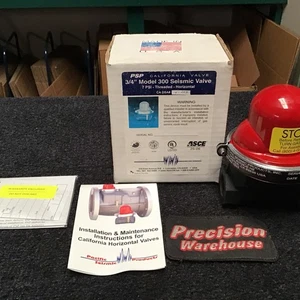 Pacific Seismic Products Earthquake Gas Shutoff Valve MPN 300 3/4" Horizontal - Picture 1 of 11