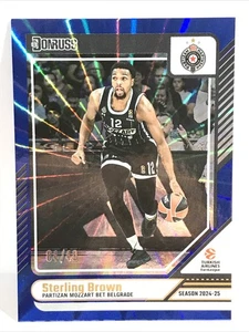 2024-25 DONRUSS EUROLEAGUE BASKETBALL Sterling Brown #149  BLUE #4/49 - Picture 1 of 2