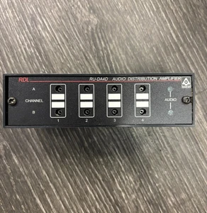 Amplificador de distribución de audio RDL RU-DA4D sin fuente de alimentación - Imagen 1 de 3