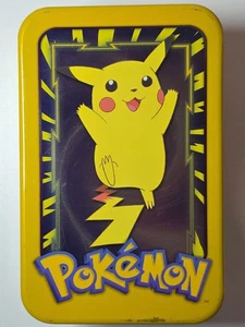 Vintage 1999 Pokemon Topps Trading Cards TV Animation Edition Tin - Empty - Picture 1 of 11