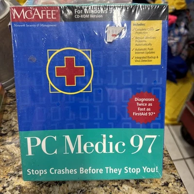Mcafee PC Medic 97 For Windows 95 CD-ROM Version NEW SEALED - Image 1 of 4