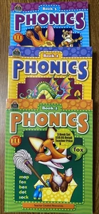 Phonics Teacher Created Resources Books 1, 2, and 3 - 2004 Paperback Workbooks - Picture 1 of 4