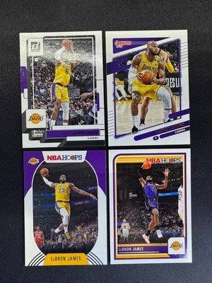 (4) Lebron James Donurss #12 #128 NBA Hoops #52 #146 Los Angeles Lakers - Image 1 of 2