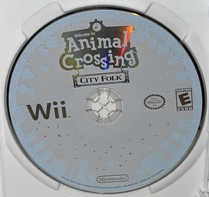 Animal Crossing City Folk (Nintendo Wii) Probado - Solo disco - Imagen 1 de 4