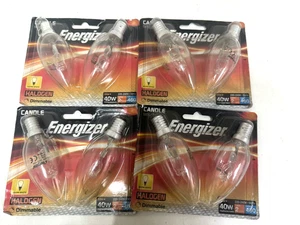 Joblot x 8! ENERGIZER HALOGEN BULBS CANDLE 40W 460Lumens-SES/E14 BULBS-DIMMABLE - Picture 1 of 1