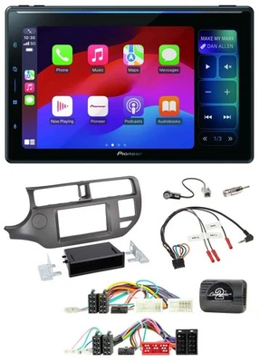 Pioneer Bluetooth DAB Lenkrad USB Autoradio für Kia Rio UB 2011-2015 anthrazit - Bild 1 von 4