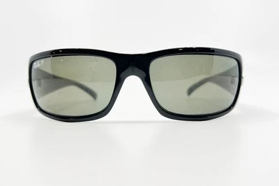 Ray Ban RB4057 601/58 Sport Polished Black Polarized Green G-15 Sunglasses 19434 - Image 1 of 4