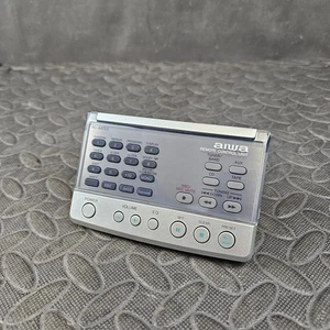 Aiwa HiFi Remote Control RC-AAT03 Compact Stereo System Controller Silver - Picture 1 of 8