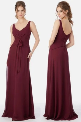 Brautjungfer,formell, Abschlussballkleider,Größe34-52 Farbe Bordeaux rot - Bild 1 von 4