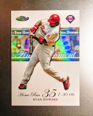 2007 Topps Finest Ryan's Finest Moments Ryan Howard #RH-HR 35 Refractor /149 SP - Image 1 of 2